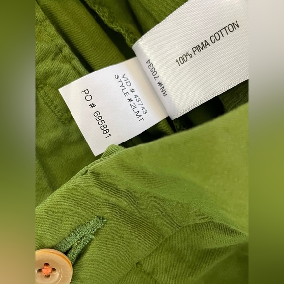 Orvis Sunwash Chino Shorts Pima Cotton Flat Front Size 42 NWT - Picture 3 of 6